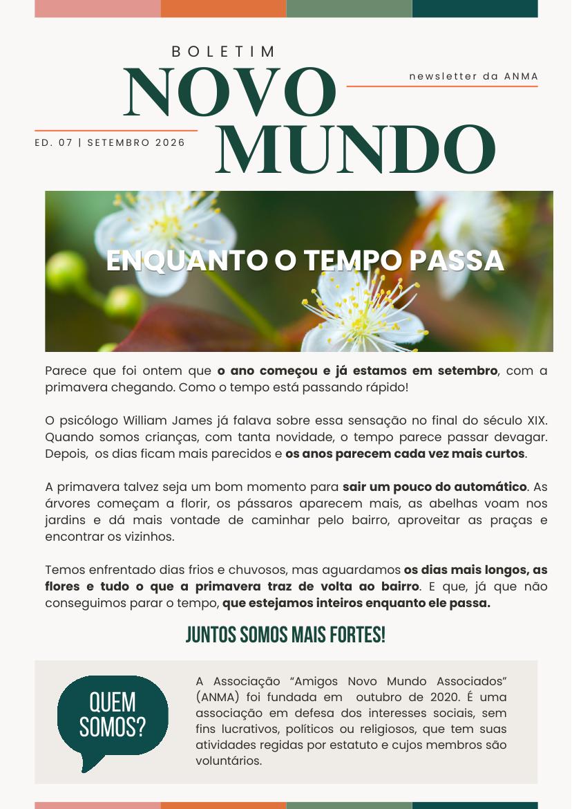 Capa do boletim de setembro de 2026