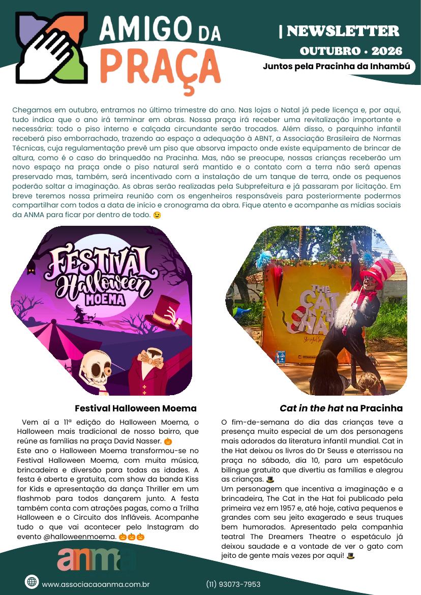 Capa do boletim de outubro de 2026