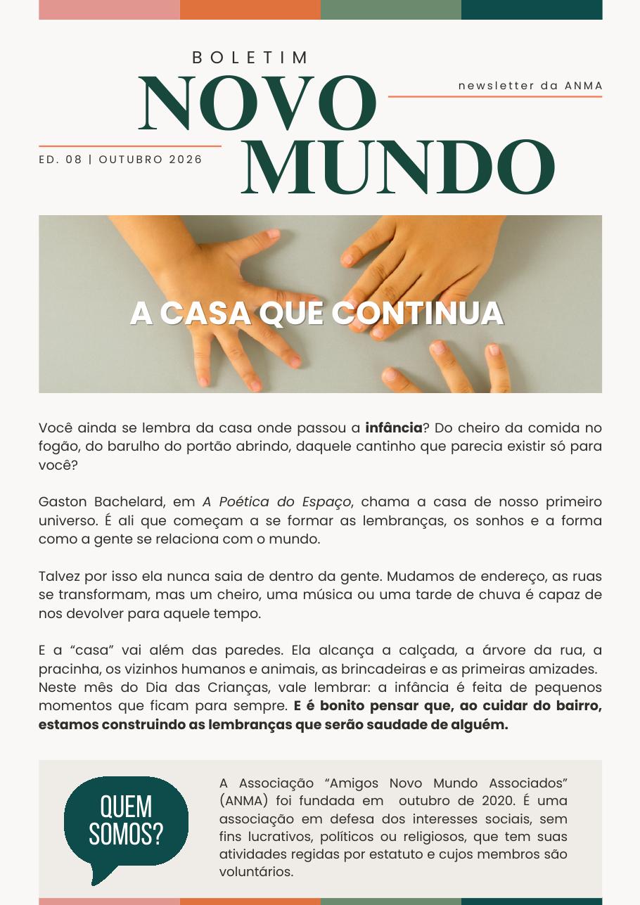 Capa do boletim de outubro de 2026