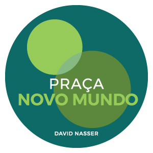 Emblema da Praça Novo Mundo, David Nasser: dois círculos verdes sobrepostos